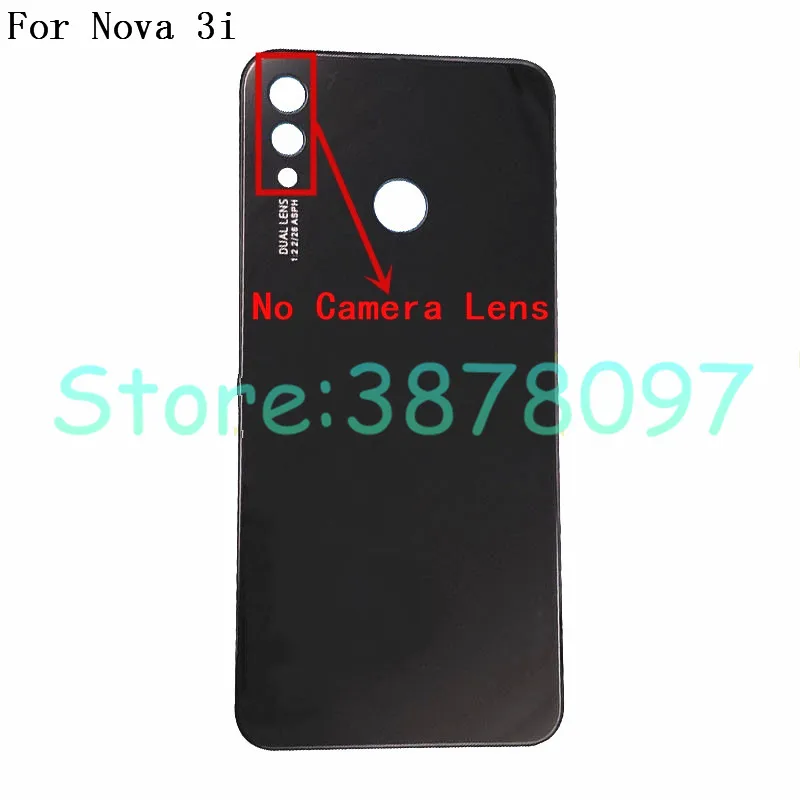 Оригинал для Huawei Nova 3i Задняя стеклянная крышка батареи задняя дверь корпус