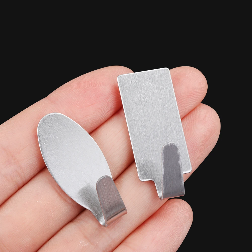 6 шт. самоклеящиеся крючки Нержавеющая сталь супер сильная липкая палочка на