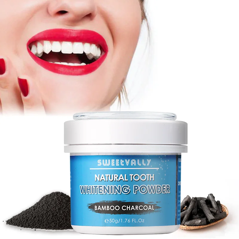 Порошок бамбукового угля для отбеливания зубов натуральный активированный