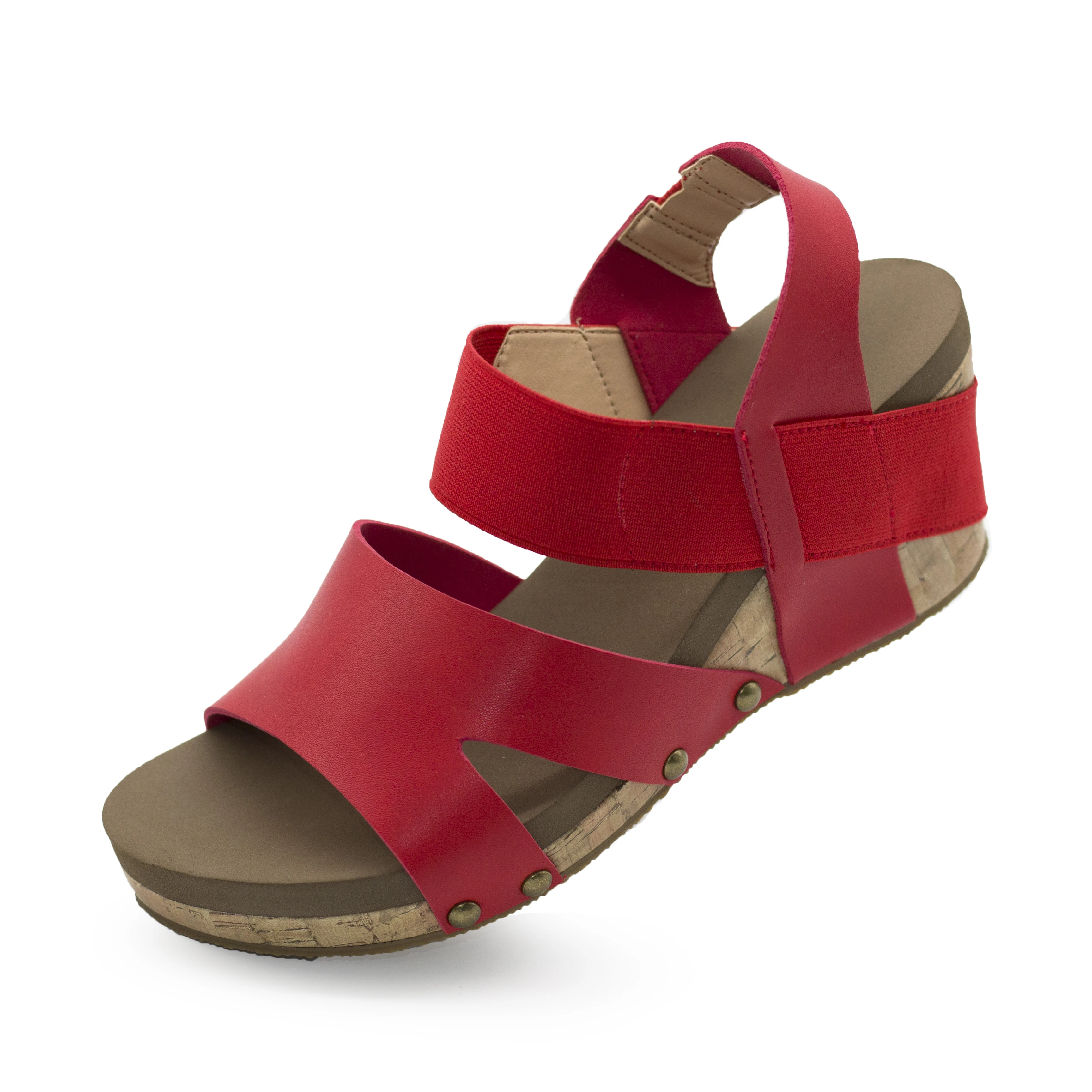 H9238-2 Ankle Strap Summer Beach Sandals Comfort Wedge Heeled Shoes for Women Comfortable Ladies Wedge Heel Sandals Girls