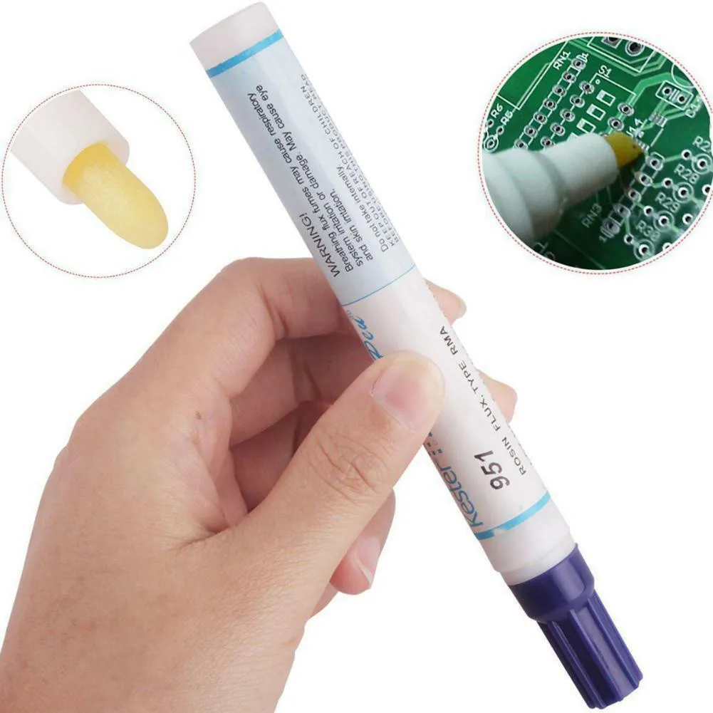 

1 Pcs 951 Flux PCB And Solar Cells 10ml Washable Pen 2021 High Quality Portable And Durable Solder Aid
