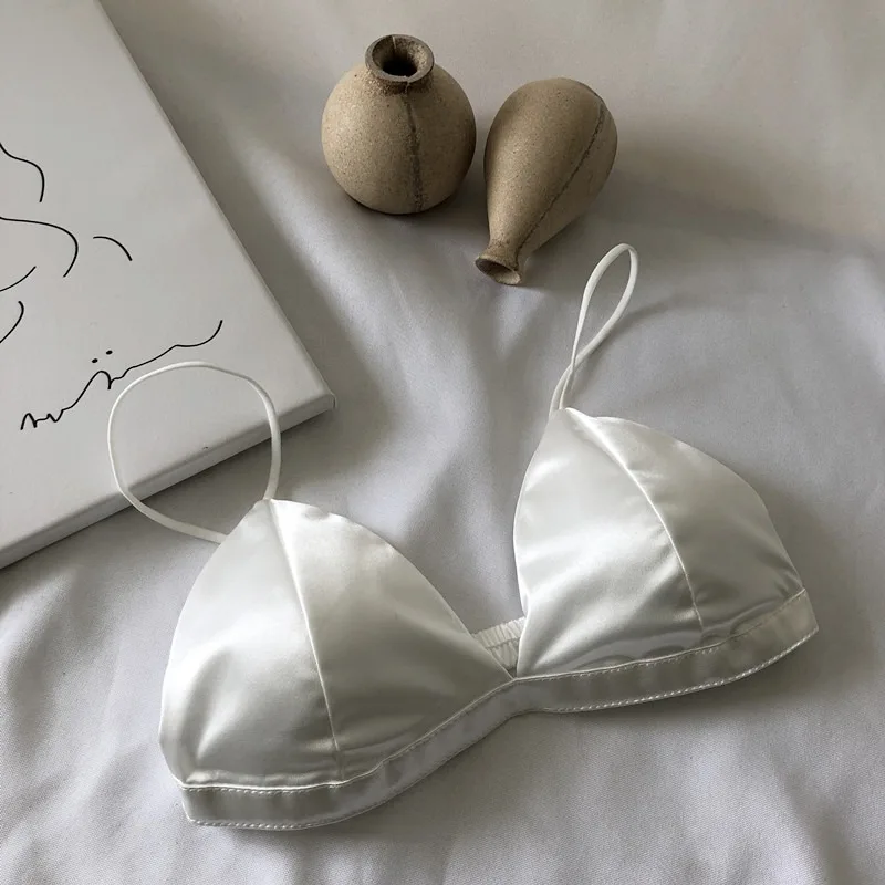 2021new застежкой молнией на спине французский Стиль маленькая грудь бюстгальтер