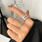 Модные золотые кольца-бабочки с пламенем для женщин и мужчин, набор парных колец для влюбленных, свадебные регулируемые открытые кольца для дружбы, ювелирные изделия 2021 года кольца кольцо парные кольца