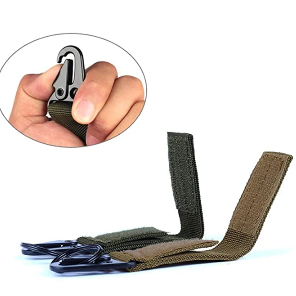 Открытый Molle карабин ремень штырек одежды лямки Рюкзак Туфли с ремешком и пряжкой