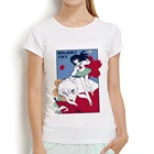 Забавная аниме футболка Inuyasha kagome, женская летняя новая белая Повседневная футболка с коротким рукавом, Женская кавайная уличная футболка с мангой