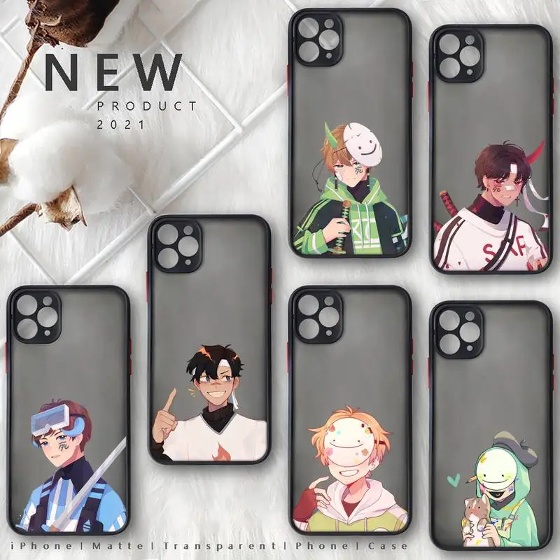 

Hot Dream Smp cartoon game Phone Case matte transparent For iphone 7 8 11 12 plus mini x xs xr pro max cover