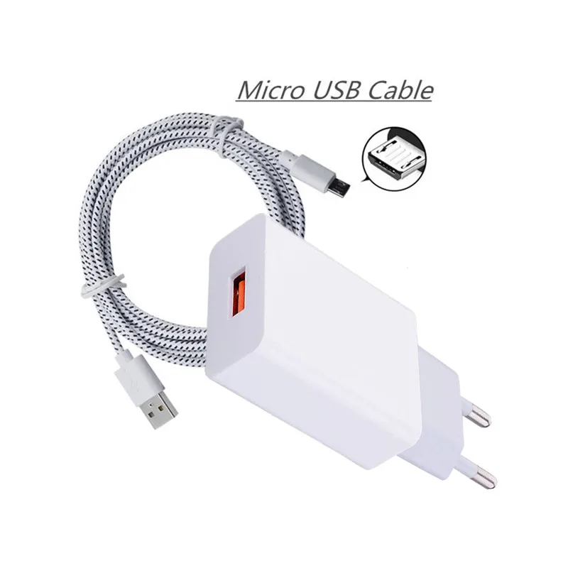 1 м Micro USB зарядный кабель 5 в 2A EU для Xiaomi Redmi note 6 5a pro Asus Zenfone ZB631KL ZB633KL ZB556KL ZA550KL|Кабели