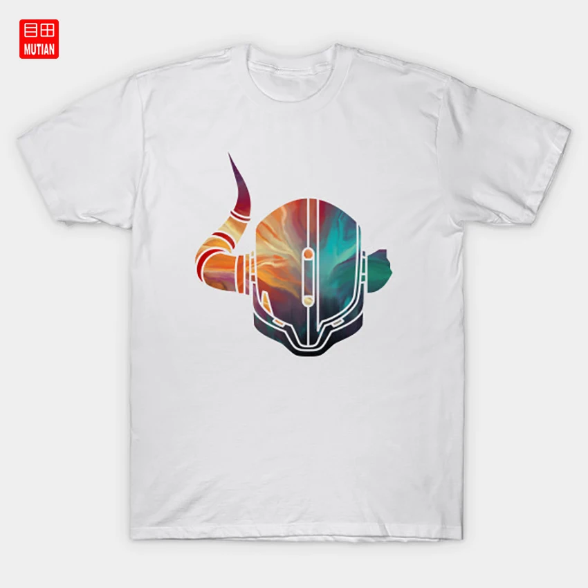 Destiny cruint Shaxx | Футболка для выходного дня 2 Sun Fire Lord Stencil Acrylic|Мужские футболки|