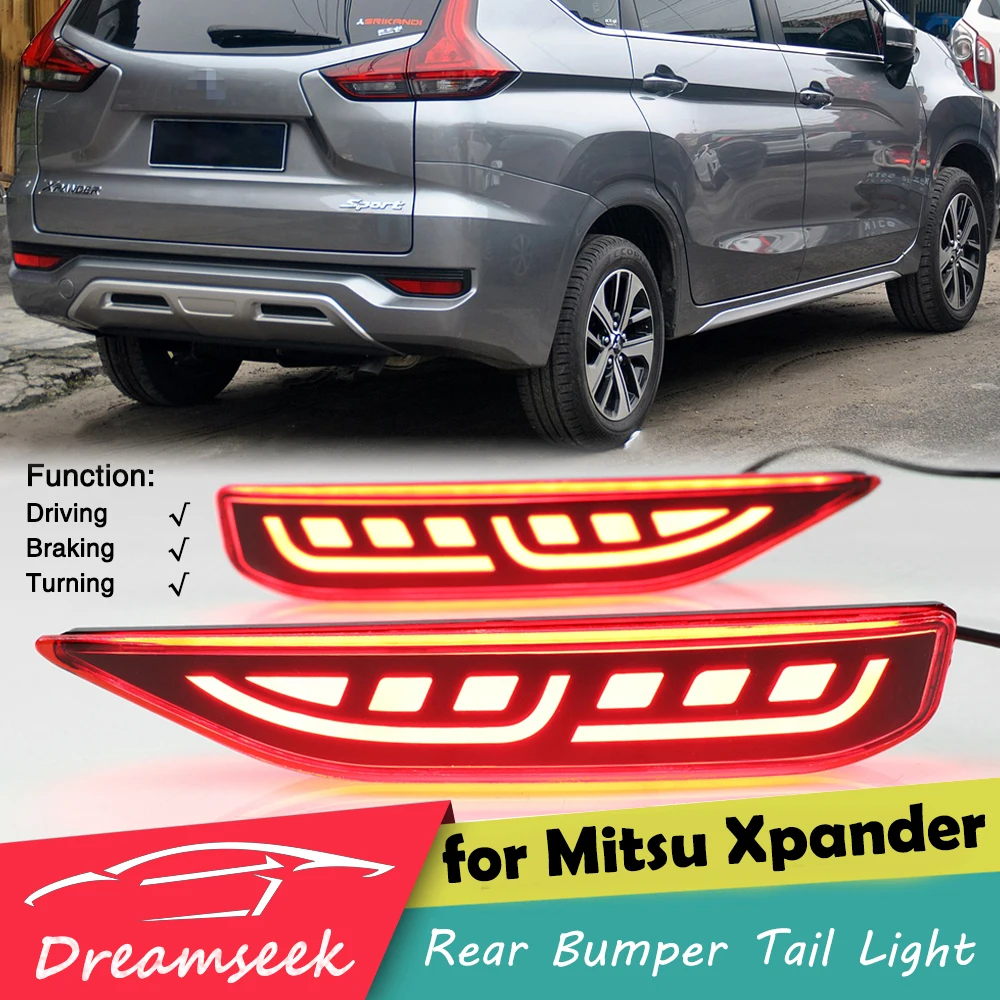 Светодиодный отражатель задний бампер светильник для Mitsubishi Xpander 2017 2018 2019