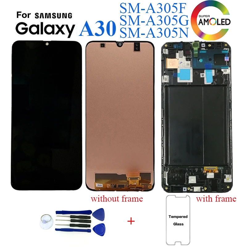Для samsung Galaxy A30 SM-A305F дисплей ЖК-экран Замена для samsung A30 A305 A305F дисплей ЖК-экран модуль