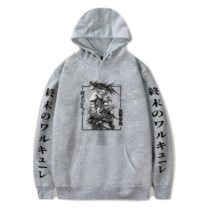 

2021 New Anime Record Of Ragnarok Thor Lu Bu Hoodie Men/Women Casual Loose Harajuku Hip Hop Sweatshirt Unisex Streetwear Tee Top