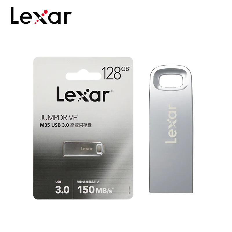 Lexar оригинальный Jumpdrive M35 USB 100 Скорость чтения Мб/с 64 ГБ 32 флешка мини U-диск