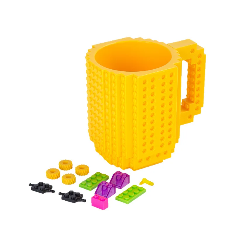 Модный креативный строительный блок чашка Diy собранная кофейная кружка DIY Lego