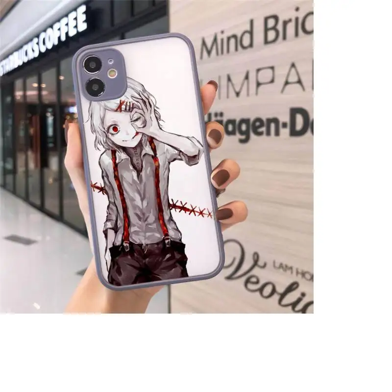 

Tokyo Ghoul Japan anime Suave luxury Phone Case funda matte transparent For iphone 7 8 11 12 plus mini x xs xr pro max cover