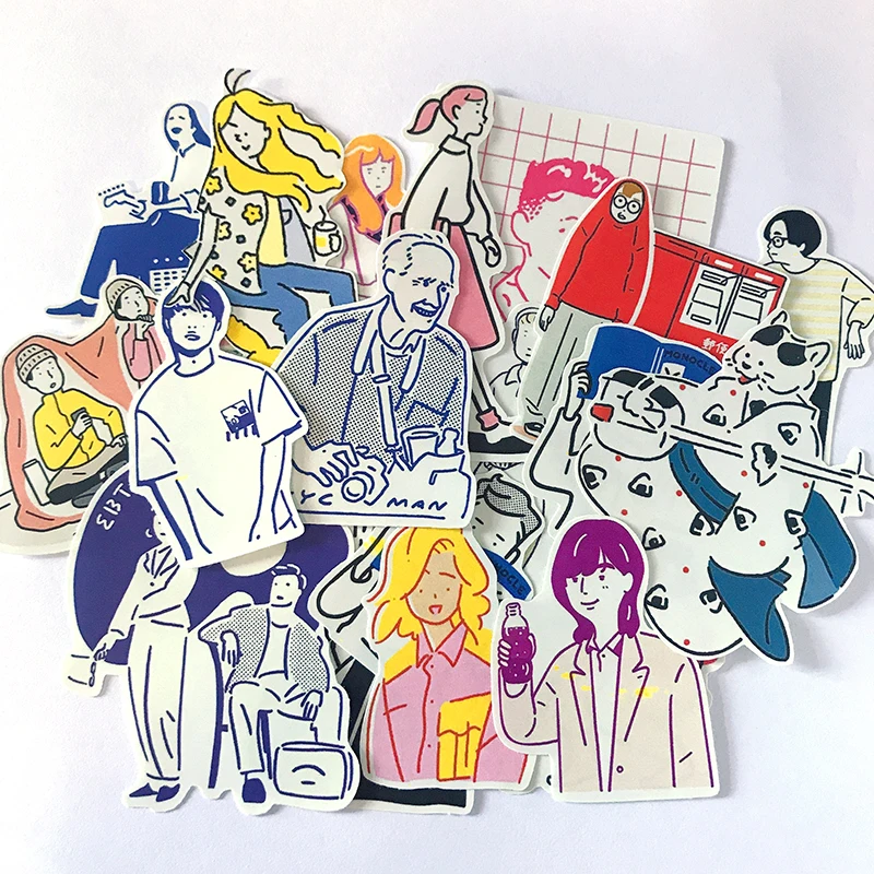 

21pcscreative наклейки для скрапбукинга DIY альбом нежелательный журнал счастливый планировщик декоративные наклейки