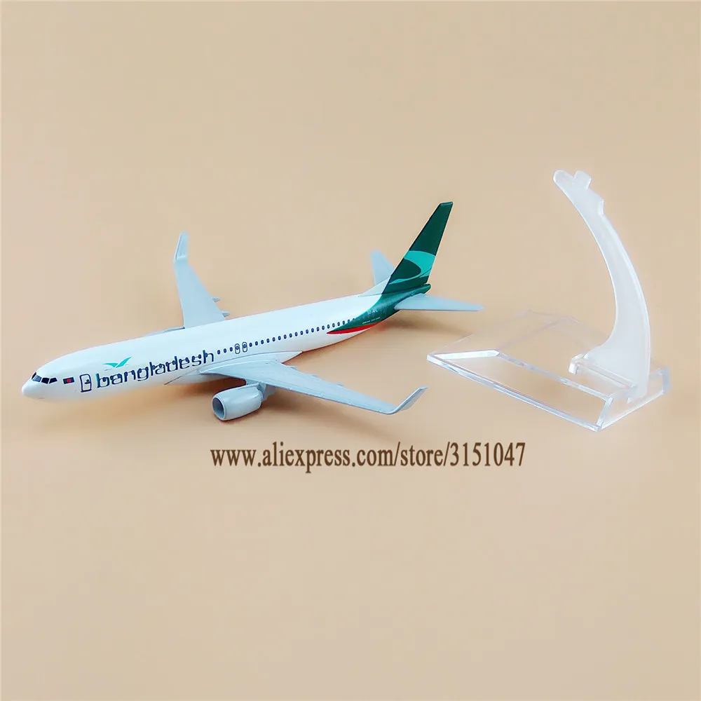 16 см модель воздушного самолета из металлического сплава Biman Bangladesh Airways Boeing 737 B737 800 модель самолета w Стенд авиационный подарок