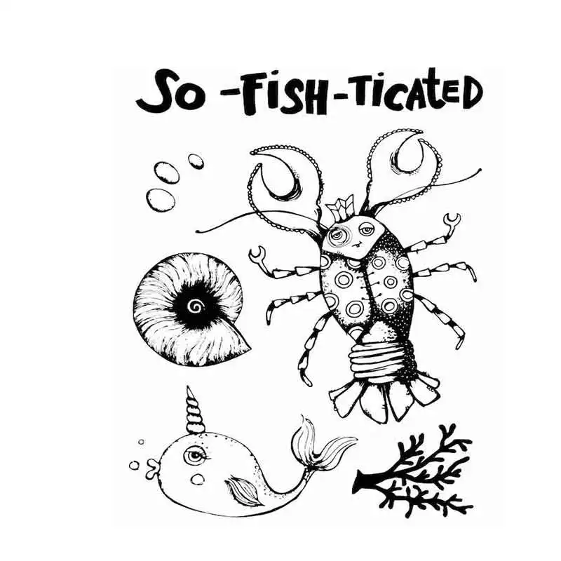 

UNDERWATER WORLD Cutting Dies and Stamps Scrapbook Dariy Decoration Stencil Embossing Template Diy Greeting Card Handmade New