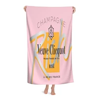 veuve clicquot champagne beach towels xl bath towels personalized design sand cloud luxury beach towels_y02