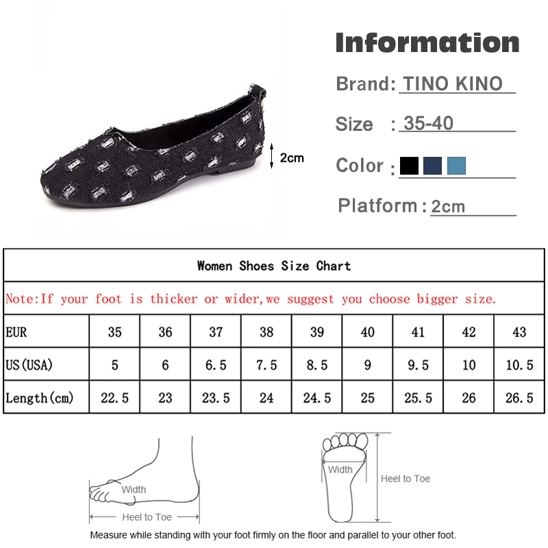 

Women's Spring Slip On Flat Shoes Ladies Hole denim Loafer Female Casual Comfortable Woman Round Toe Shoes Plue Size 2020 New