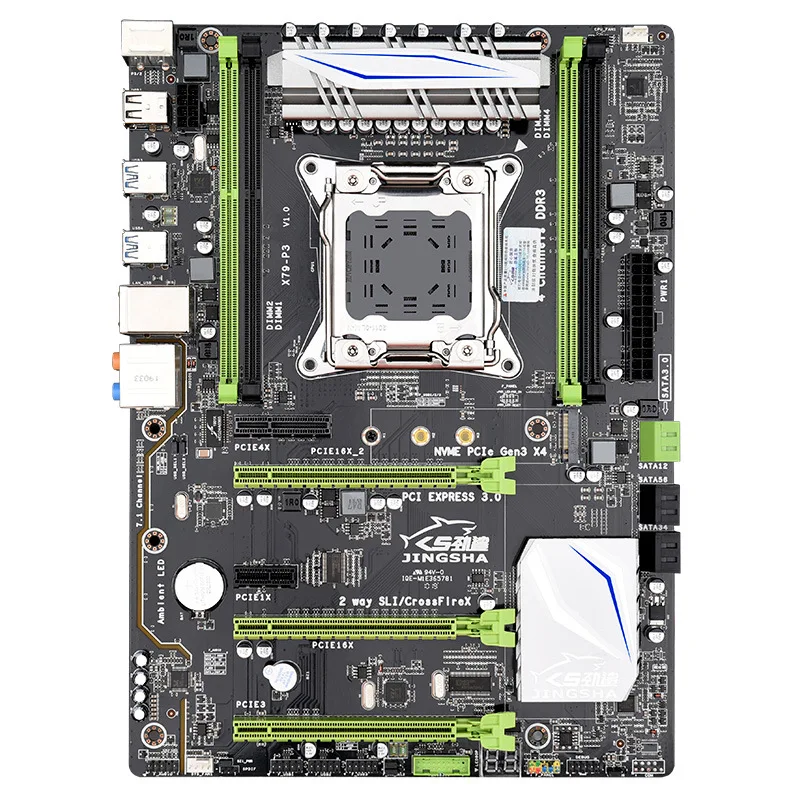 

The new X79-P3 computer motherboard supports M.2 nvme real x79 chip ATX large board, dual-card crossfire SLI