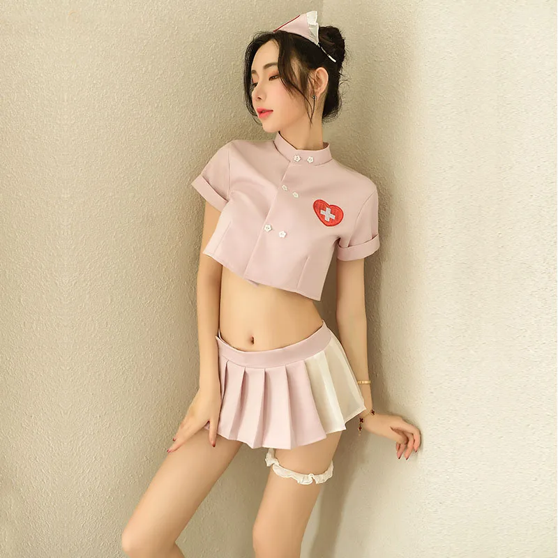 JIMIKO пикантная форма медсестры эротическая naughty каваи белье комплект с