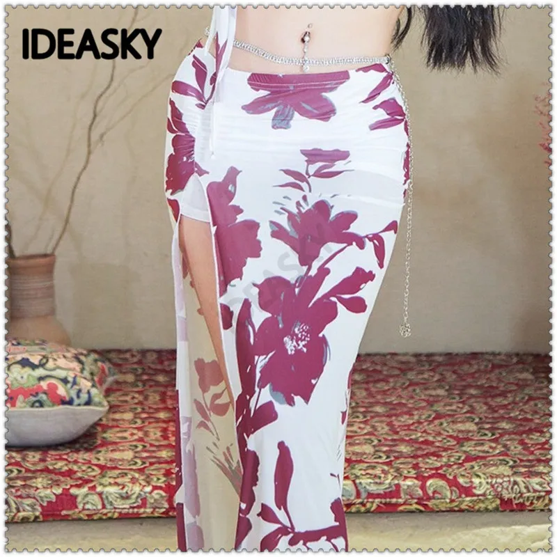 Женский набор костюма для танца живота в восточном стиле комплект укороченный