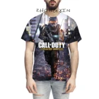 Camiseta с 3D принтом игры Call of Duty для мужчин, ropa de Street informal, moda de Hip-Hop, Top de Cod, новинка 202