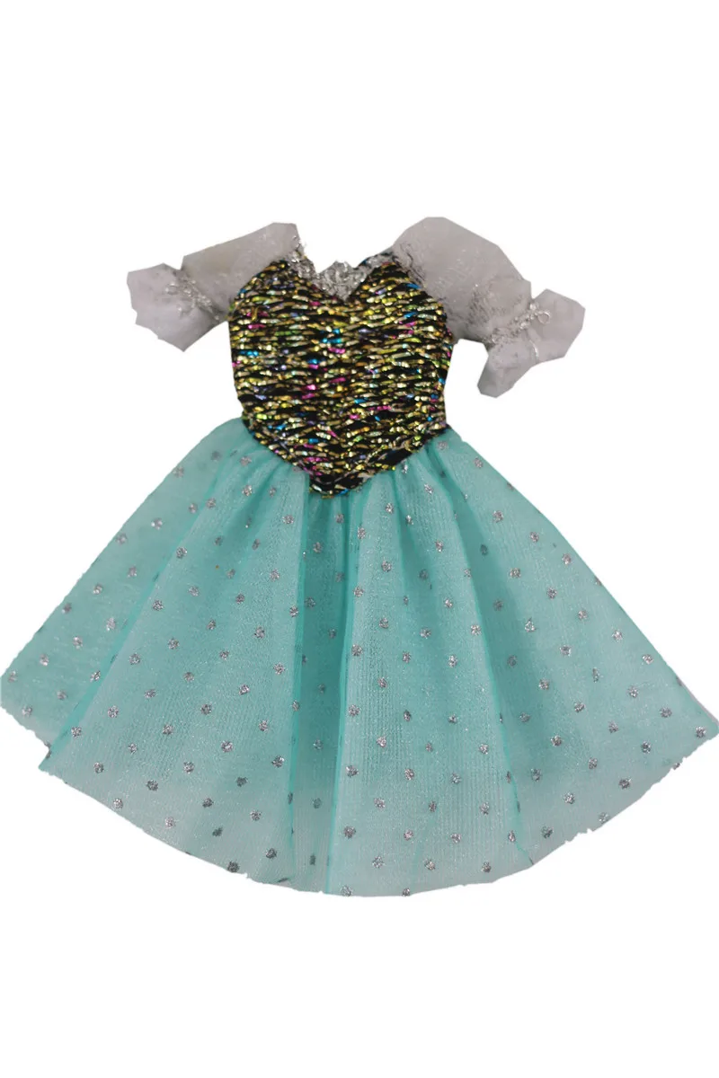 

Pale Green Dress Outfit Suit Sets for Barbie BJD FR SD Doll Clothes Role Play Accessories Toys for Girl