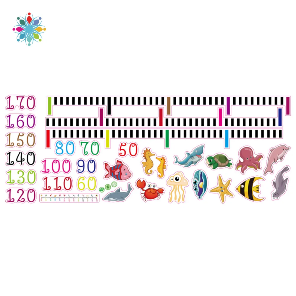 Детская Наклейка на стену с измерителем роста запись мемориальный подарок