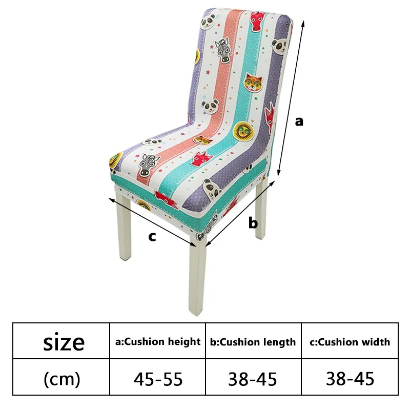 

1pc Elastic Stretch Dining Chair Cover Removable Slipcovers Protector Anti-Dust Furniture For Wedding Banquet Party Chair Covers