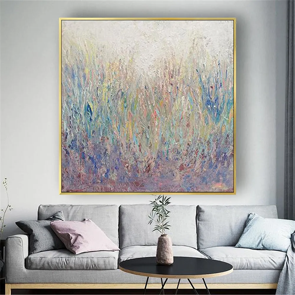 

Modern Romanticism Realistic Oil Painting grassland Canvas Painting Living Room Bedroom Decorative Art Painting(No Frame)