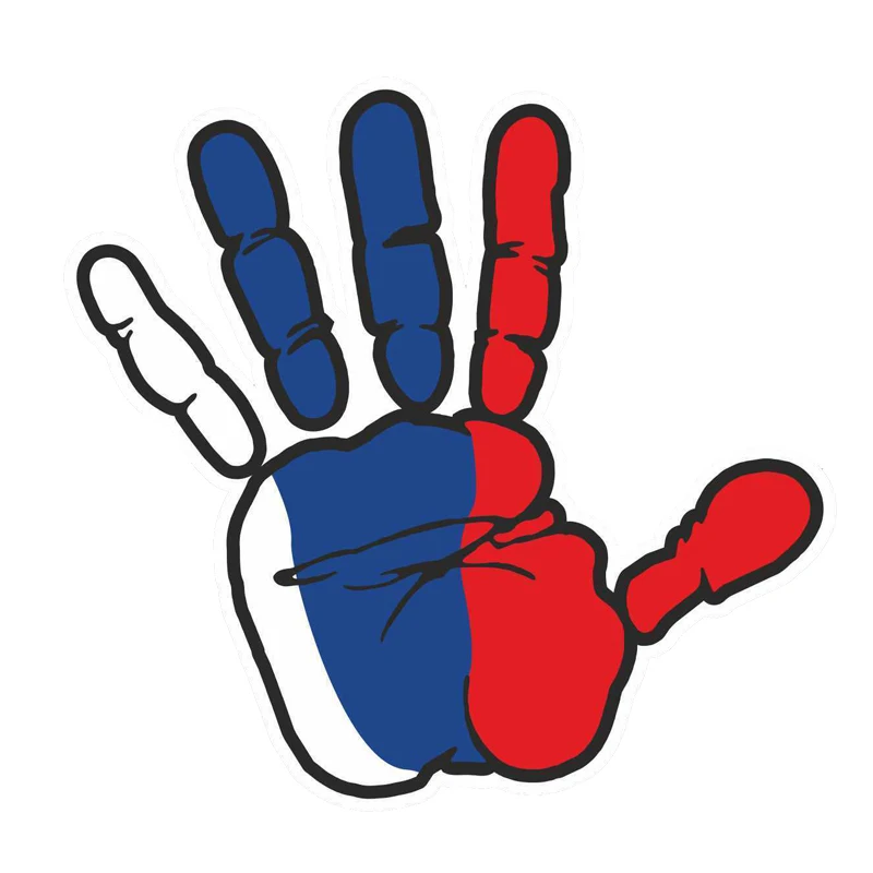 

New Hot Sell Personality Car Stickers Car Palm of Russia Decals Window Vinyl Windshield Auto PVC 17CM*16CM