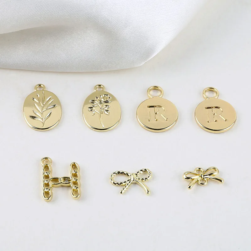 Женские серьги подвески с круглым бантом 10 шт.|Ювелирная фурнитура и компоненты| |