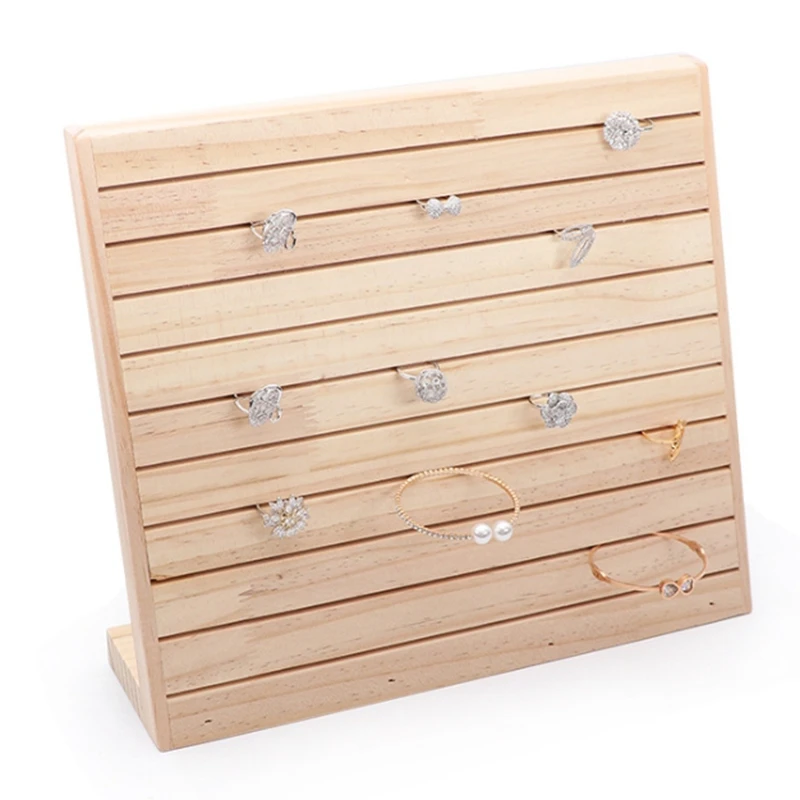 

Стойка для круглого кольца из цельного дерева, витрина для кольца, подставка для ювелирных изделий, витрина для ювелирных изделий, деревянн...