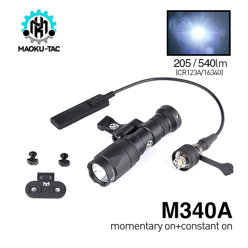 

Tactical M300A M340V M340A Weapon Light LED 500 Lumens M300 M600 Flashlight Airsoft Hunting Scout light Mlok Keymod Picatinny