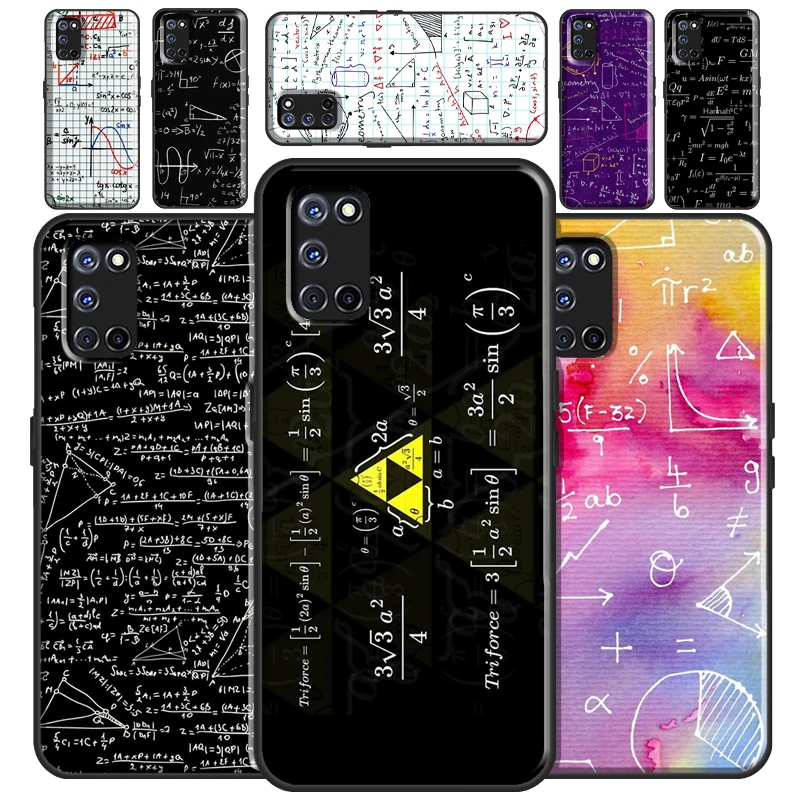 Funny Math Formulas Equations Case For OPPO A15 A91 A83 A3S A5S A1K A52 A72 A5 A9 A31 A53 2020 Find X3 Pro F5 F7 Cover