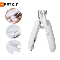 xiaomi petkit pet cat dog safety nail clipper with led lighting prevent clipping the nail blood vessels grooming cutter trimmer
