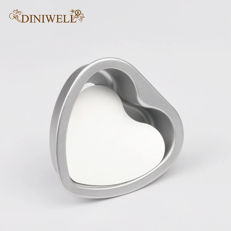 Алюминиевая форма в форме сердца для торта DIY Форма выпечки инструмент со съемным