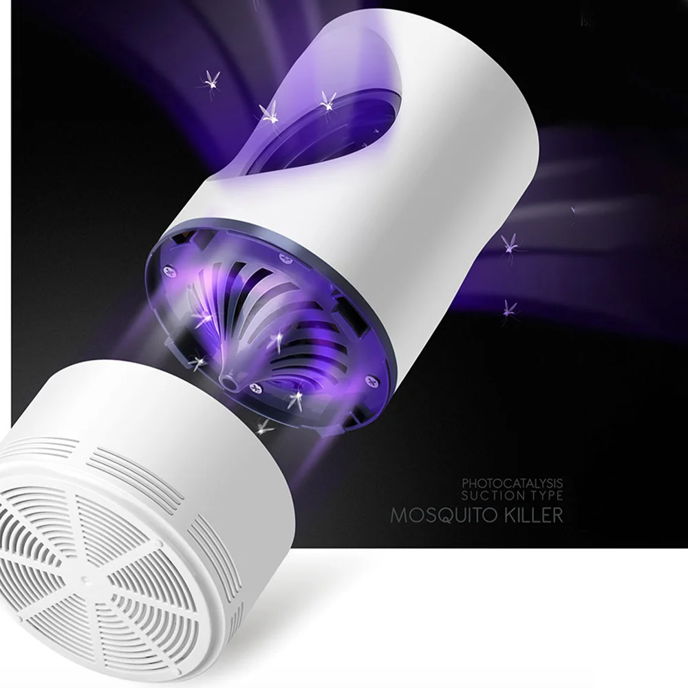 Светодиодсветодиодный УФ-лампа-ловушка для комаров ночсветильник с USB