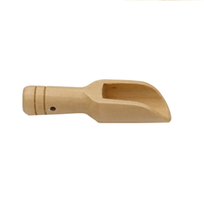 

10Pcs Small Little Mini Wooden Scoop Honey Coffee Condiment Bath Salt Sugar Wooden Handle Spoon Kitchen Supplies