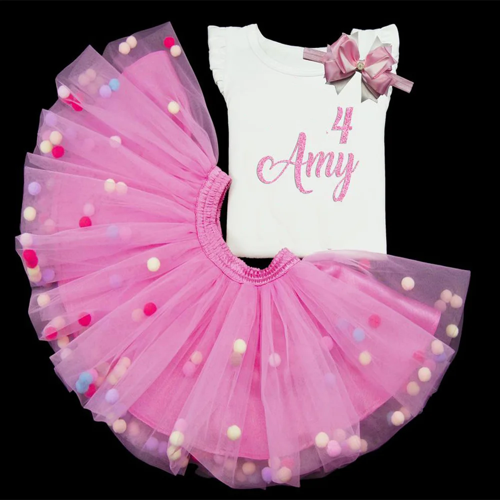 

Custom Pig Baby Girls Birthday Tutu Outfit Blush Pink Skirt First Birthday Outfit Personalised 2nd 3rd girl Cake Smash outfit