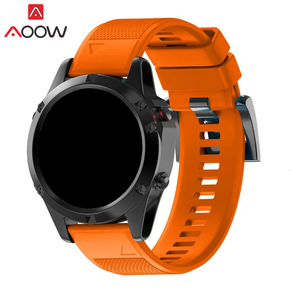 Мягкий силиконовый ремешок для наручных часов 22 мм 26 мм для Garmin fenix 3 HR fenix 5X fenix 3HR fenix5 D2 S60 Quick Release Easy fit