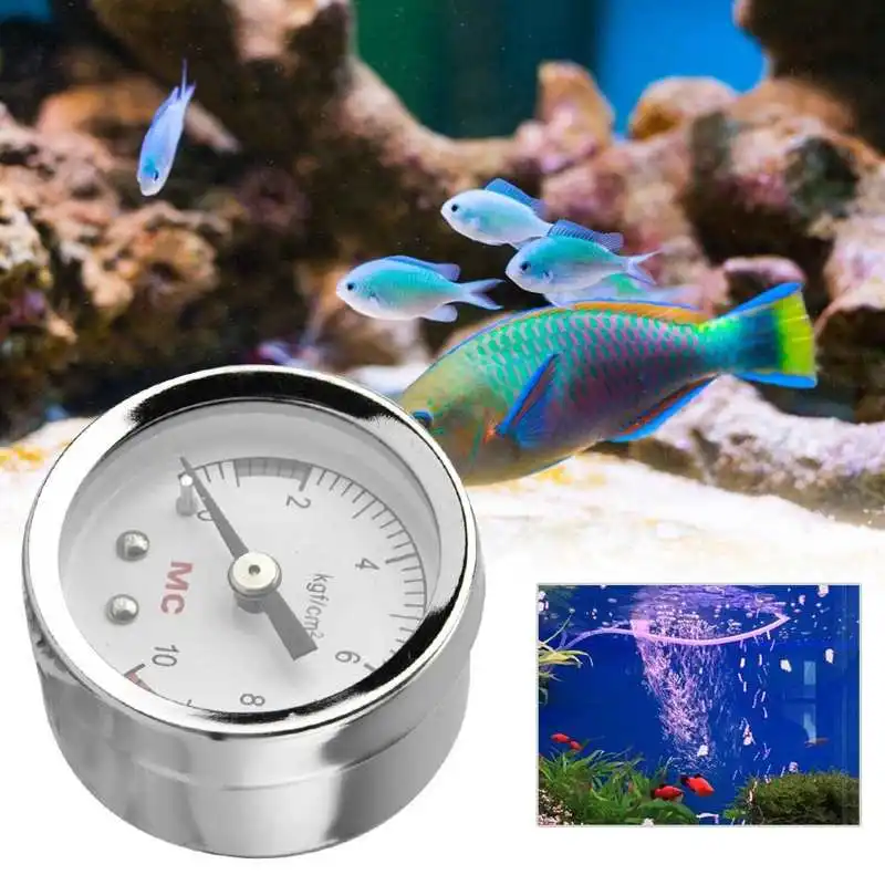 

Aquarium Fish Tank Carbon Dioxide Metal Pressure Gauge CO2 Air Gauge DIY Grass Landscape Home Air Pressure Table