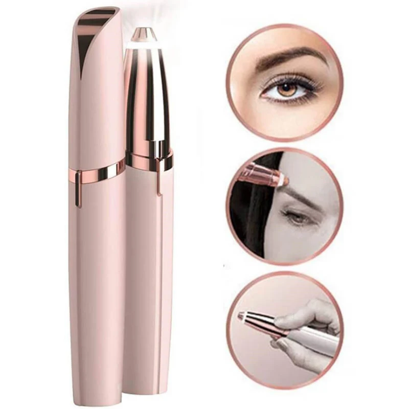 

Brow Shaping Trimmer Electric Eyebrow Razor Shaver Hair Remove Quick &amp Painless Easy To Use Femme Make Up Eye Brow Shaper