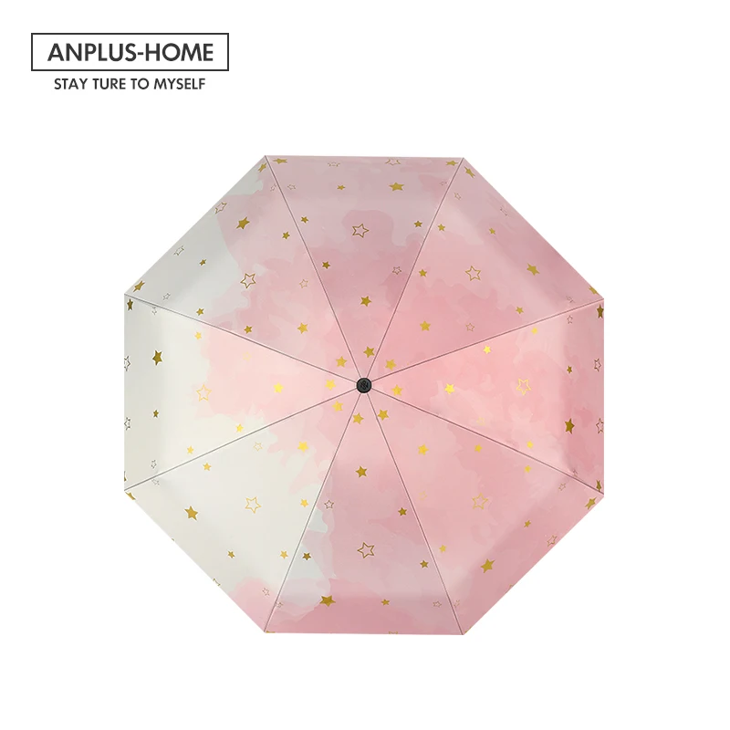 

Зонт складной автоматический для женщин, зонт от солнца и ветра, прозрачный, со звездами, для свадьбы, EB50YS