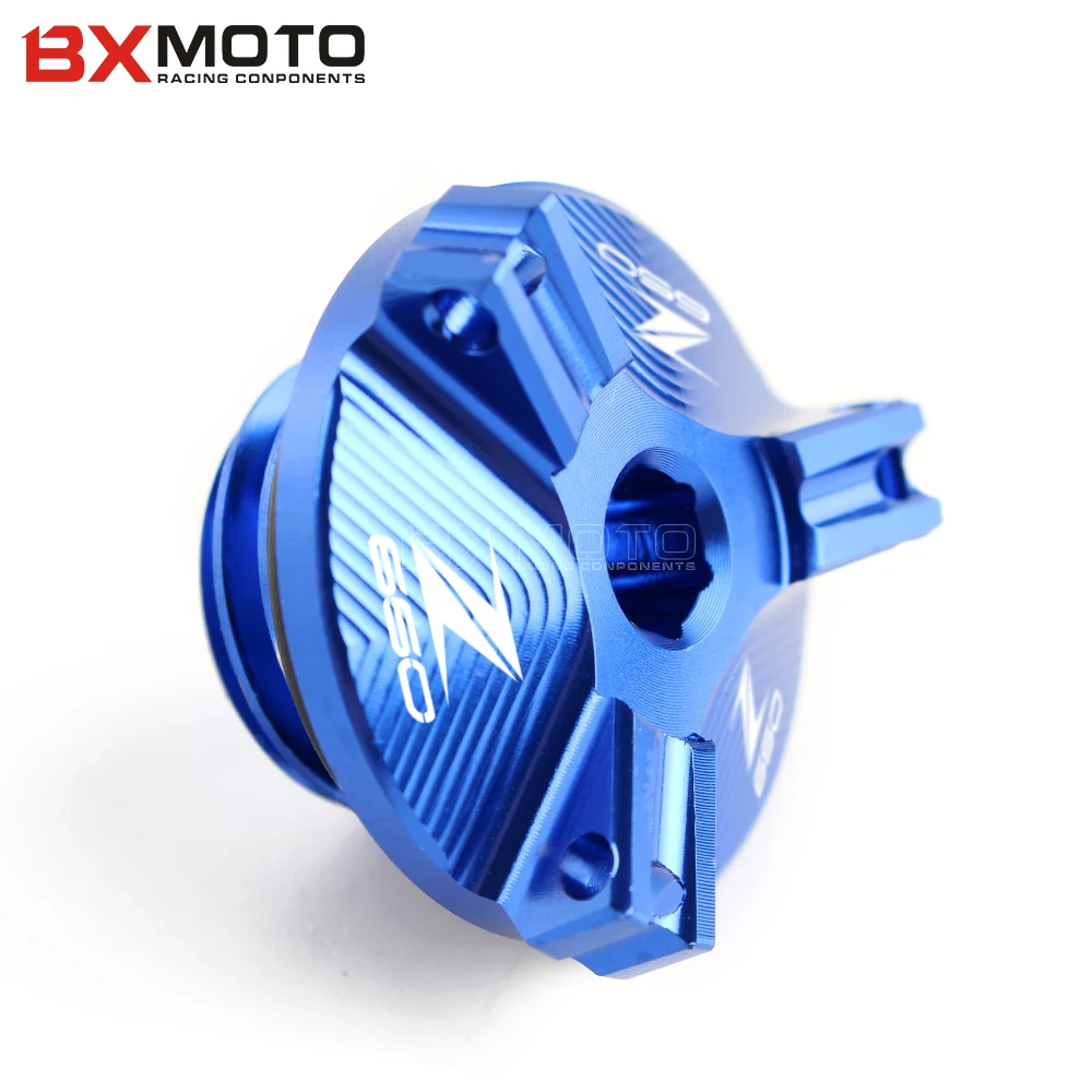 

LOGO Z650 For KAWASAKI Z650 2017 2018 2019 Motorcycle CNC Aluminum Engine Oil Filter Cup Plug Cover Screw Accessories