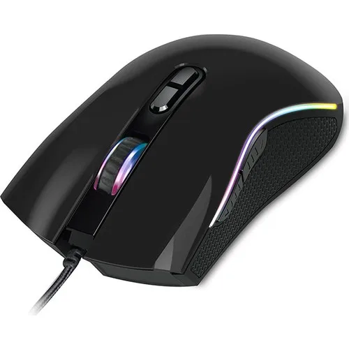 Rampage SMX-R44 See Macros 6400DPI RGB Led Player Mouse-black