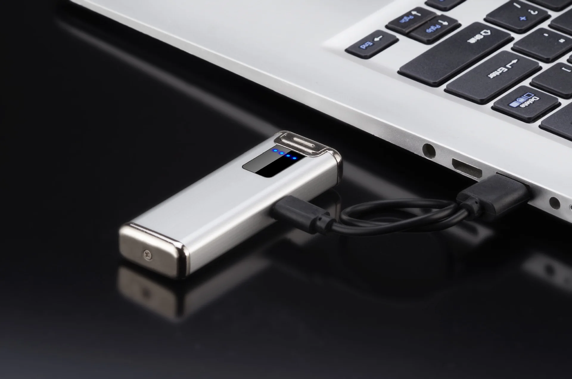 Креативная электрическая зажигалка с подключением к USB импульсная двухдуговая