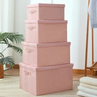 foldable storage box organizer clothes storage box with lids wardrobe cases container for books toys and blanket clothing