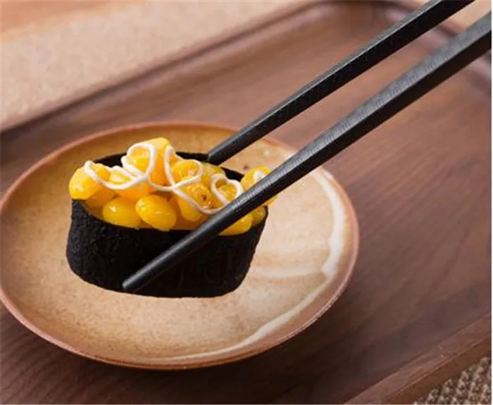 10 палочки для суши в Париже японские Искусственные черные Нескользящие